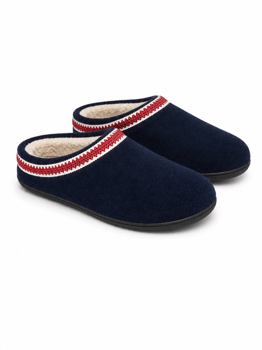 Clarks Women's Navy Felt Clog Slip-On